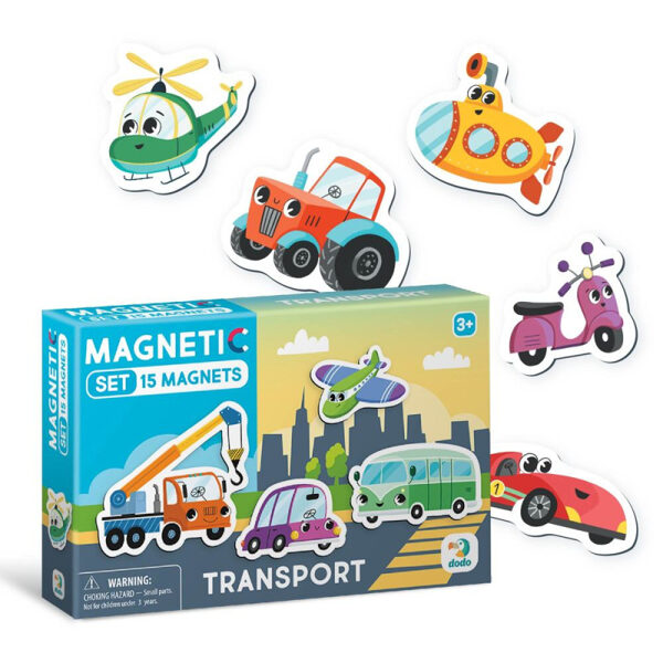Magnētu komplekts - Transports (15 gab.)